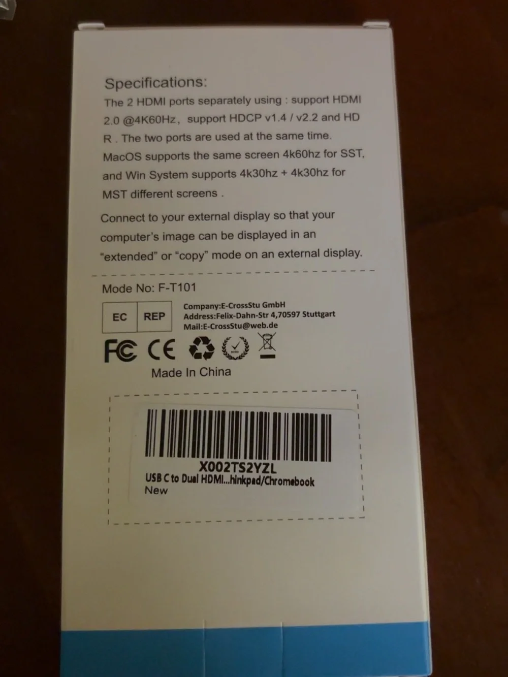 IFULL 2-in-1 USB-C to Dual HDMI Adapter - Silver